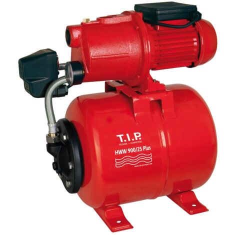T.I.P. Hauswasserwerk - Guss, 2.800 l/h, 42 m Förderhöhe, 600 W, 18 l Druckkessel, robust, HWW 900/25, 31300