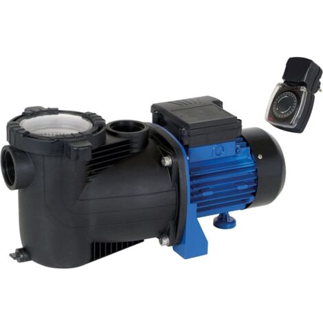 T.I.P. Poolpumpe - Filter-/Umwälzpumpe mit Vorfilter und Timer, 30 m³ Becken, 10.000 l/h,  selbstansaugend, SPP 400 FT 30443