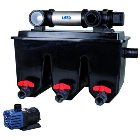 T.I.P. Profi Teichfilter-Set - Für 30.000 l Teich, UV-C 24 W, Mehrkammersystem, MTS 30000 UV 24 INOX, 30288