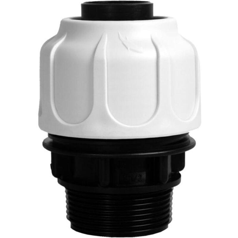 Raccord de tuyau raccord de serrage, 38 mm, gris, 11 x 8 x 8 cm, 30967 - T.i.p.