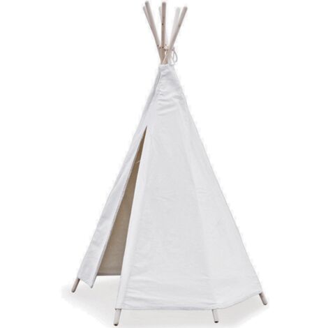 Tipi enfant en tissu et bois