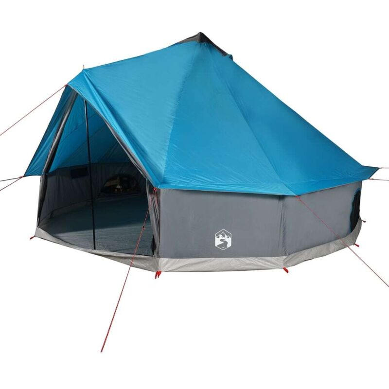 Tipi-familienzelt 8 Personen Blau Wasserdicht - Vidaxl