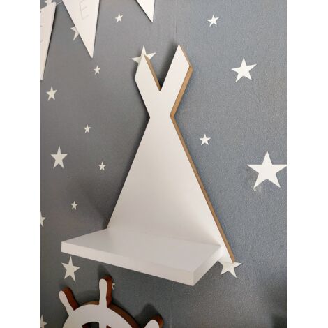 Tipi-Regal, indisches Zelt, MDF, weiß