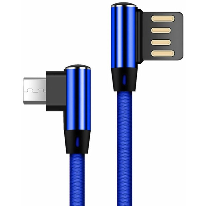 

Tipo L Cable de datos micro USB TPE Tejido trenzado Carga rapida Transmision de datos estable Cable de carga para Android Samsung Nokia Sony