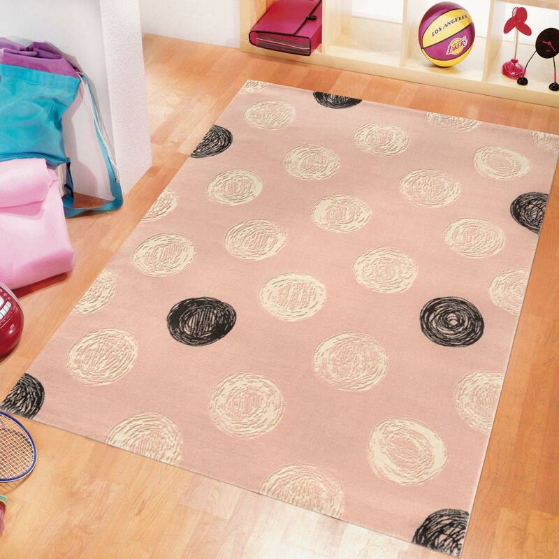 

Alfombra infantil de polipropileno rosa - Rose