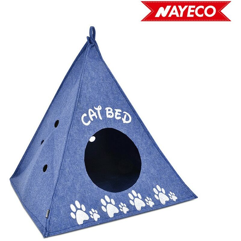 

TIPPI PARA GATOS ATELIER CAT BED AZUL 46X46X52CM - Nayeco