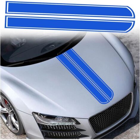 Tira adhesiva para capó de coche, pegatina decorativa universal para automovilismo, tira adhesiva impermeable para capó y maletero (2 fotos)
