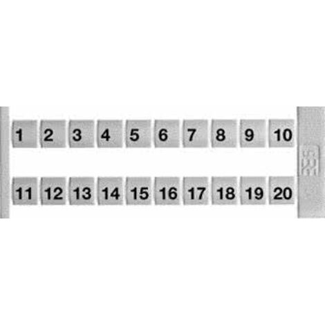 Tira de 10 señalizadores para bornas DEK 5 FWZ 11-20 - Weidmuller