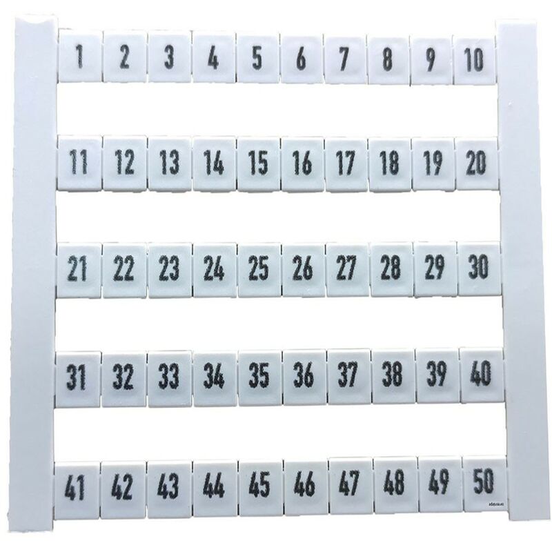 

Tira de 50 señalizadores para bornas DEK 5 FW 1-50 - Weidmuller