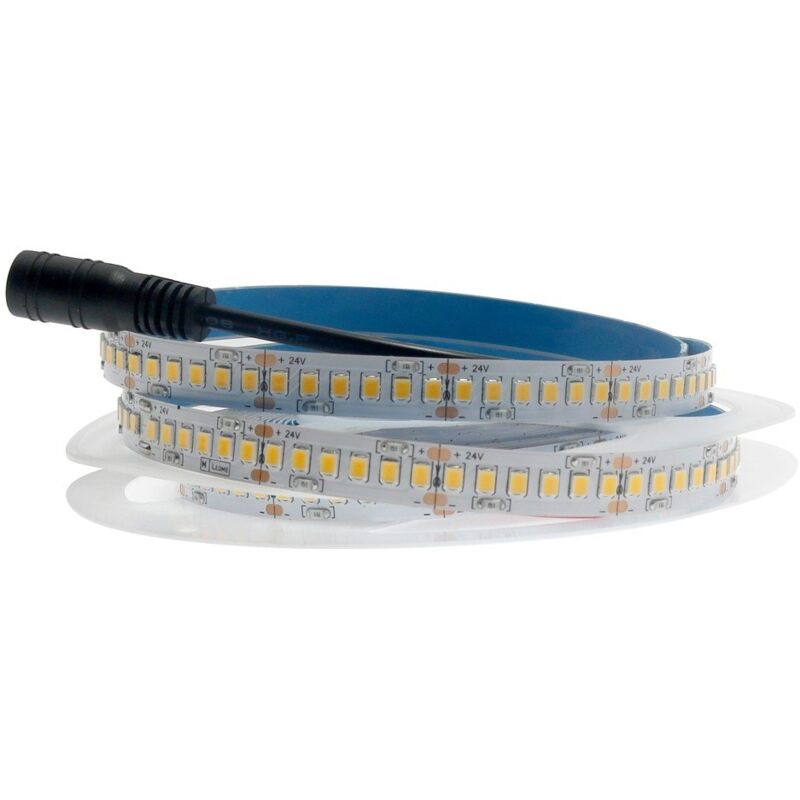 

Tira de LED 24V DC SMD2835 204LED/m 18,5W/m IP20 | Blanco Cálido – 3000K