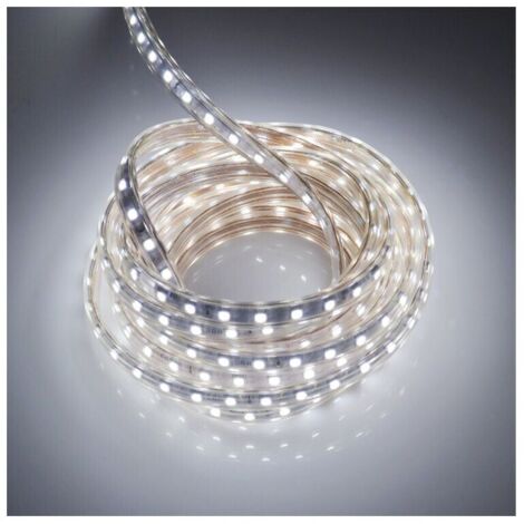 Tira de LED con medidor con interruptor IP65 Tira de LED estanca, tira de LED 220 V, blanco frío