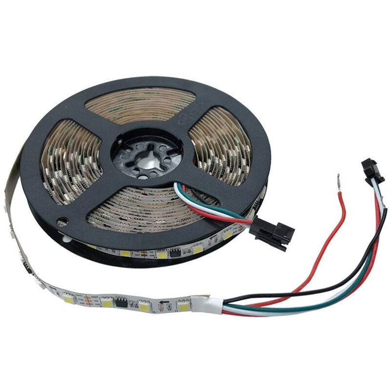 

Barcelona Led - Tira de LED IC digital 12V-DC 72W 10mm blanco frío 6000K IP20 (SMD5050 60ch/m) Rollo 5 metros