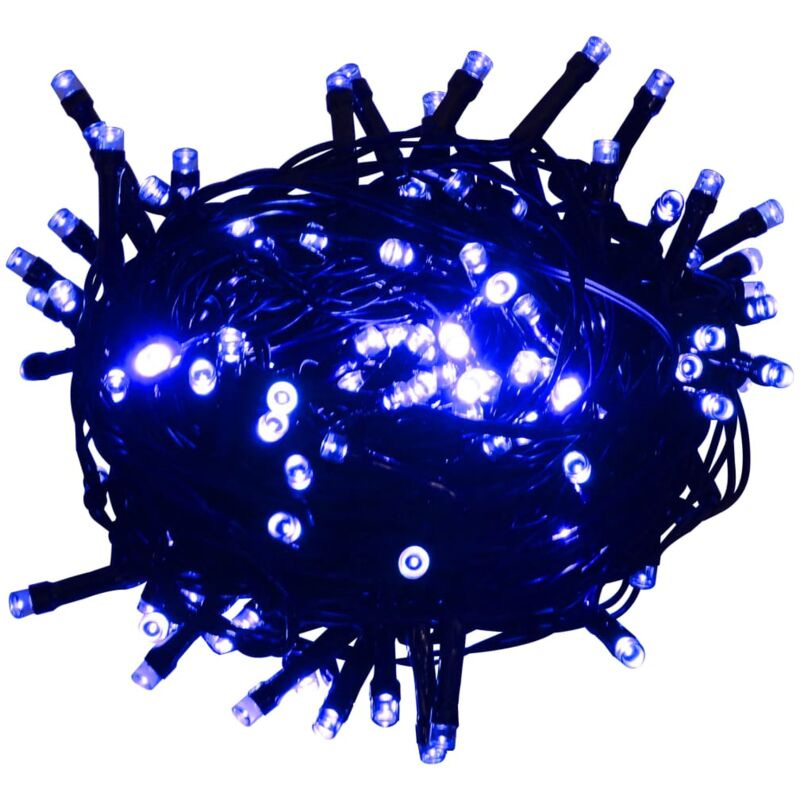 

Tira de luces con 400 LEDs azul 40 m 8 efectos de luz IP44 - Azul - Vidaxl