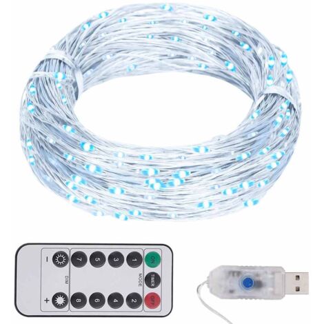 Tira de luces con 150 LED frío PVC 15 m