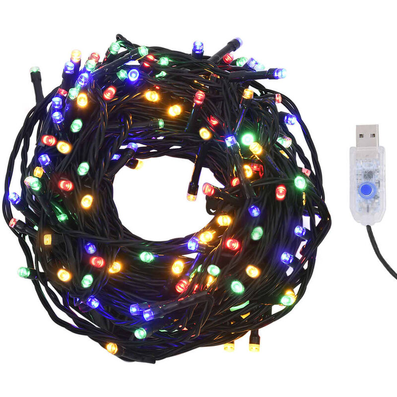 

Tira de luces con 400 LEDs 40m 8 efectos de luz multicolor
