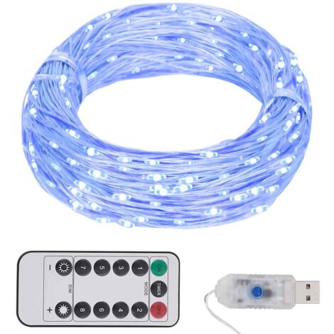 Tira de luces LEDs con 150 LEDs azul 15 m PVC vidaXL