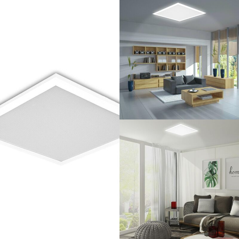 

Panel LED De Iluminación de Panele Lámpara Luces de Techo Blanco Frío con marco - blanco