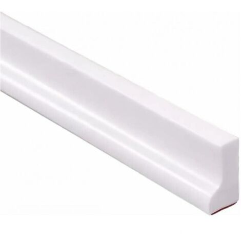 Tira de protección contra inundaciones, tira interior de puerta plegable, mampara de ducha, bañera, separación entre seco y húmedo, adecuada para cocina y baño (100 cm, blanco)