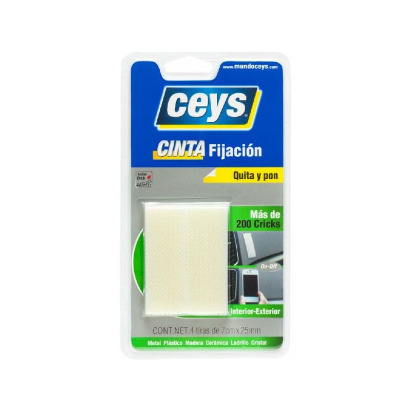 Crick negro 4 tiras de 7CMX25MM - Ceys