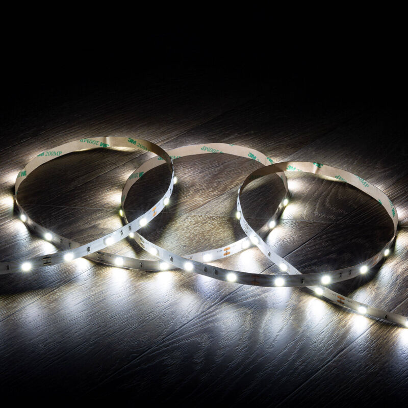

Tira LED 12V DC 30LED/m 5m IP20 Blanco Frío 6000K - 6500K - Blanco Frío 6000K - 6500K