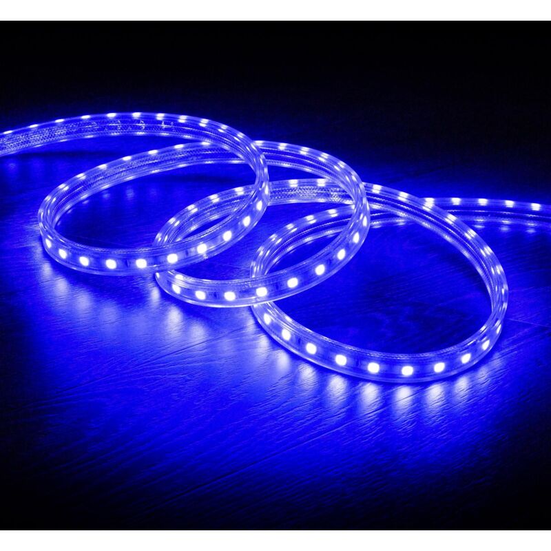 

Tira LED Regulable 220V AC 60 LED/m Azul IP65 a Medida Corte cada 100 cm 8m - 8m