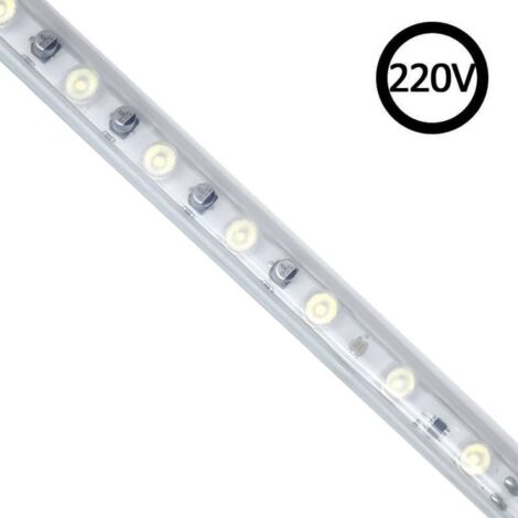 Tira LED 220V WALL WASHER 30º, 1620mm, 1 metro, IP67, 25cm corte, Blanco neutro
