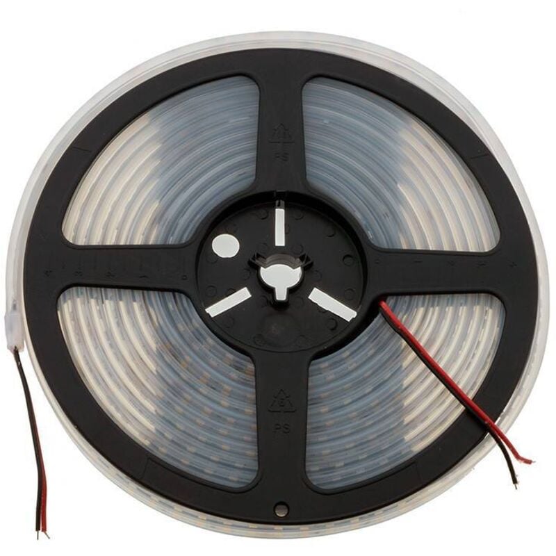 

Barcelona Led - Tira de LED 24V-DC 18W/m monocolor IP67 (SMD2835 120ch/m) Rollo 5 metros | Blanco cálido 2700K
