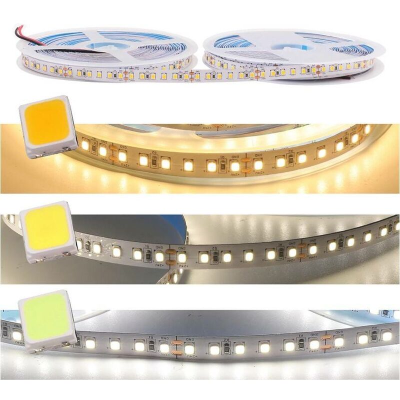 

Barcelona Led - Tira de LED 24V-DC 90W monocolor IP20 Rollo 5 metros | Blanco frío 6000K