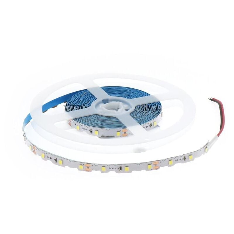 

Tira LED 24W 12V DC SMD2835 60 LED/m 4,8W/m IP20 (5 metros) Blanco Neutro 4500K | IluminaShop