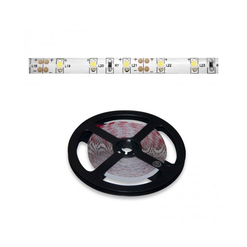 

Tira LED 5 metros 12V 5W por metro 60LED luz blanca - ENVÍO DESDE ESPAÑA - Luzconled