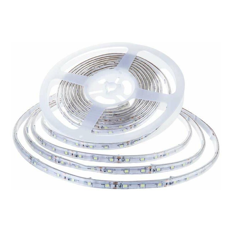 

V-tac - Tira led SMD3528 3.6W/m 60 led/m 12V IP65 5 metros Temperatura de color - 4000K Blanco natural