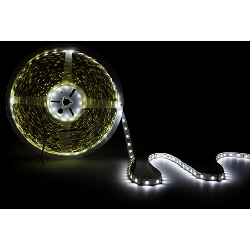

Tira LED 60 Xm SMD5050 14,4W 24VDC IP25 x 20M | Blanco Frío (CA-5050-60-14,4W-20M-CW)