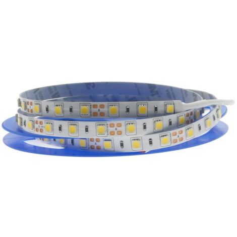 Tira LED 72W 12V DC SMD5050 60 LED/m 14,4W/m IP20 (5 metros)