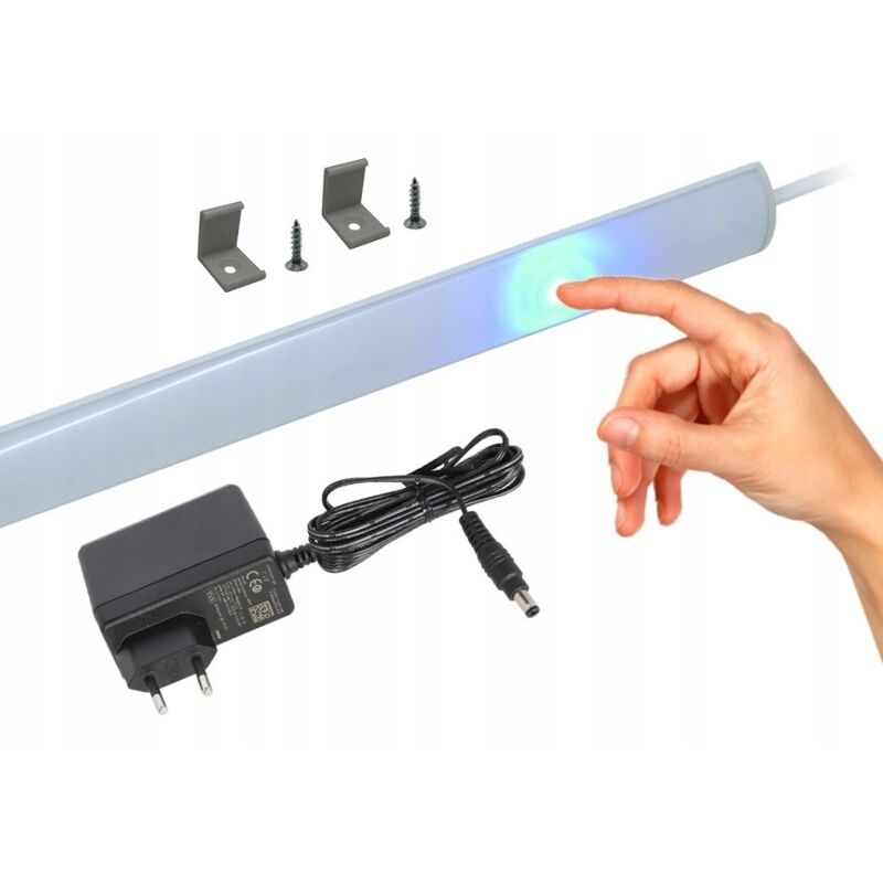 Tira LED de esquina para mueble de 50cm, orientable, blanco fr铆o - 6500K