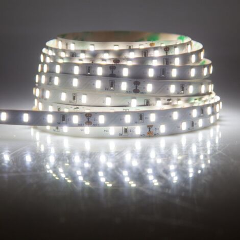Tira Led Flexible 15W/MT 6500K 230V 120LED/MT IP68 12mm ancho, corte 10cm, venta por metro