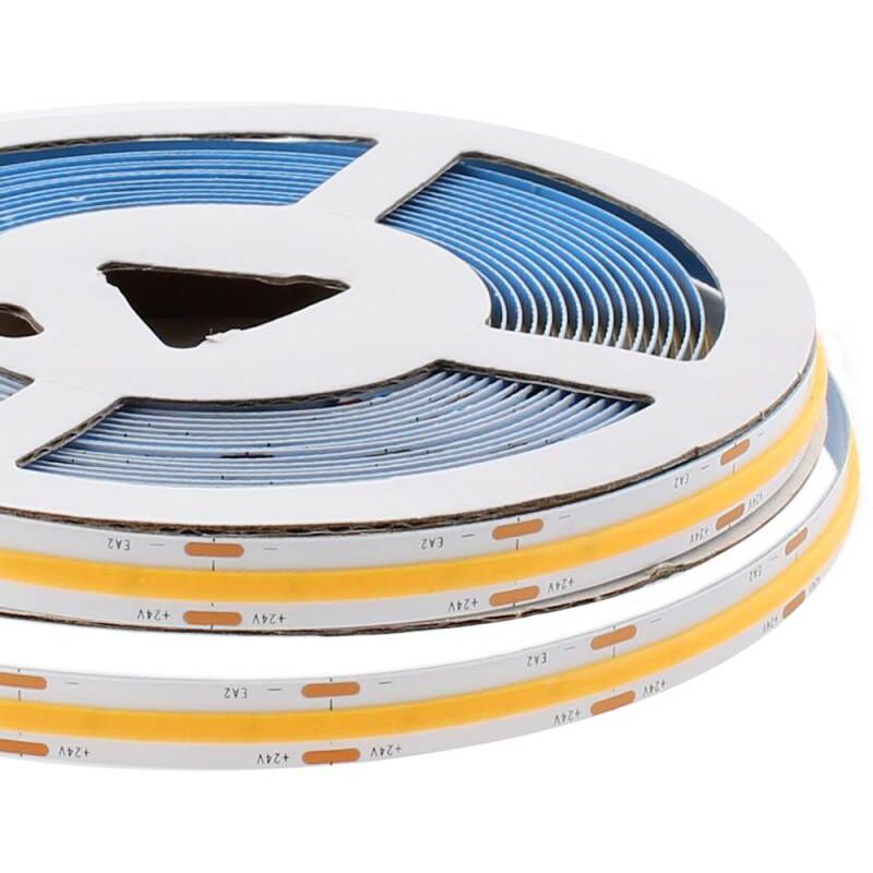 

Tira LED Monocolor COB, ChipLed Samsung, DC24V, 5m (528Led/m), IP20, Blanco frío - Blanco frío
