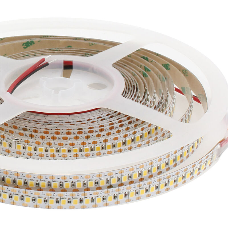 

Tira LED Monocolor SMD2835, ChipLed Samsung, DC24V, 5m (180Led/m), Corte 5,55mm - IP20, Blanco cálido 2700K - Blanco cálido 2700K