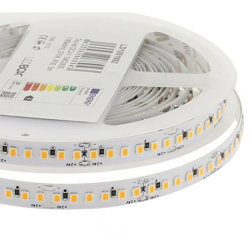 Ledbox - Bande led SMD2835 unicolore, DC24V, 5m (120Led/m), 60W, IP20,