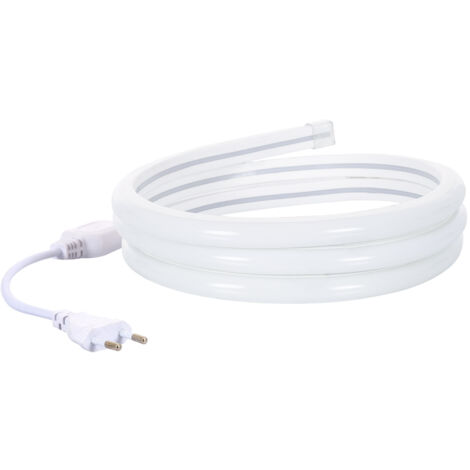 Tira LED Neón Regulable 220V Blanco Frío Semicircular 180 7.5W/m Corte 100cm IP67 a Medida 1 m