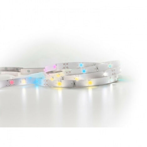 Tira LED RGB 3.3m 4.5W con Temporizador a Pilas 15000H 7hSevenOn - Blanco