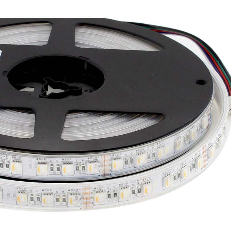 Ledbox - samsung SMD5050 Bande led, rvb+w, DC24V, 5m (84Led/m 4 en 1) -