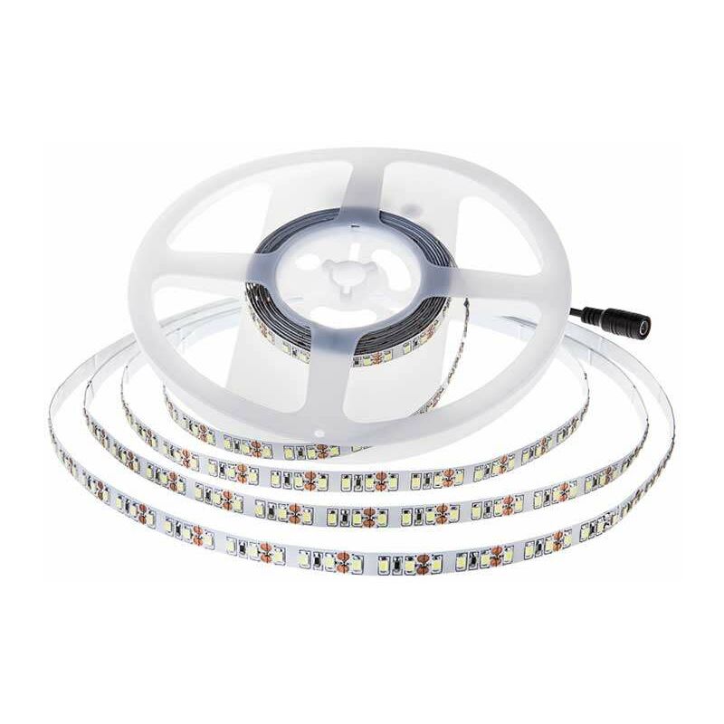 

V-tac - Tira led SMD3528 7.2W/m 120 leds/m 12V IP20 5 metros Temperatura de color - 4000K Blanco natural