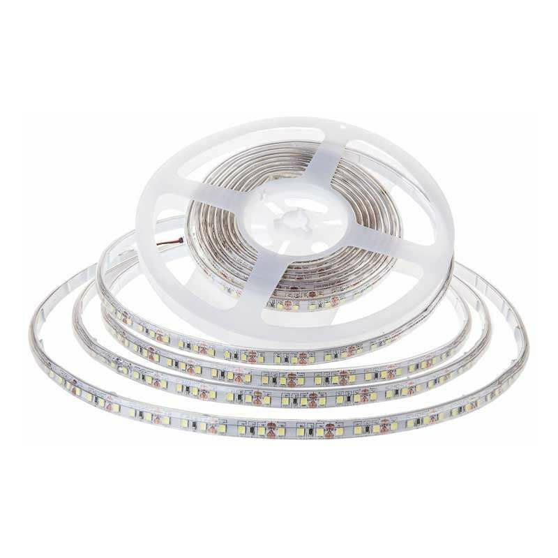 

V-tac - Tira led SMD3528 7.2W/m 120 leds/m 12V IP65 5 metros Temperatura de color - 3000K Blanco cálido