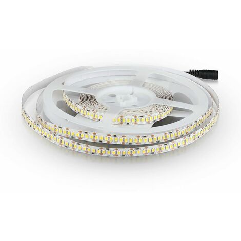 Tira LED V-TAC SMD3528 18W/m 5m 204 LED/m 12V Blanco Natural IP20 10mm