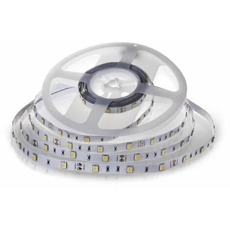 Tira LED V-TAC SMD5050 6W/m 5m 30 LED/m 12V Blanco Frío IP20 10mm