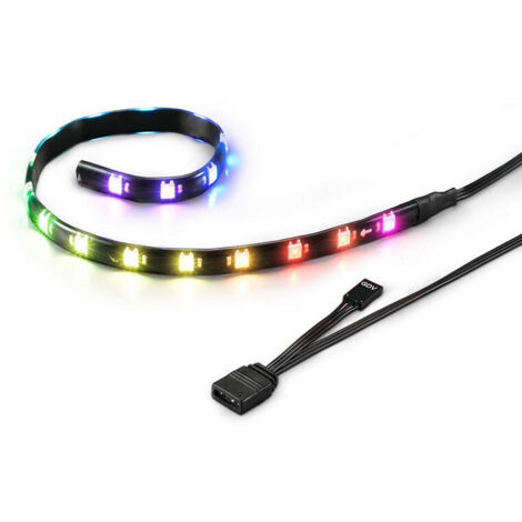 Tira rgb led sharkoon shark blades 360mmx10mmx3mm 18 leds longitud cable 60cm
