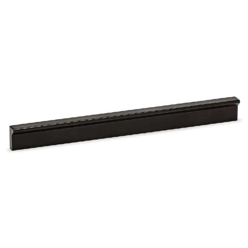 

Tirador alumino angle acabado negro mate medida tirador dist. 192mm. - Mibricoplus