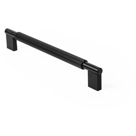 Paquete De 10 Tiradores Negros Para Armarios De Cocina De 128 Mm, Acero