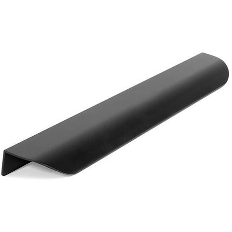 tirador aluminio modelo biel acabados niquel cepillado y negro mate acabado negro mate dist. agujero dist. 256mm.