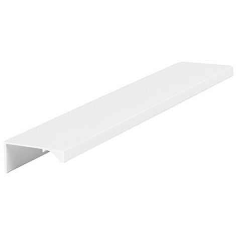 tirador aluminio modelo vico acabados plata mate, anodizado brillo, negro y blanco mate acabado blanco mate dist. agujero dist. 128mm.